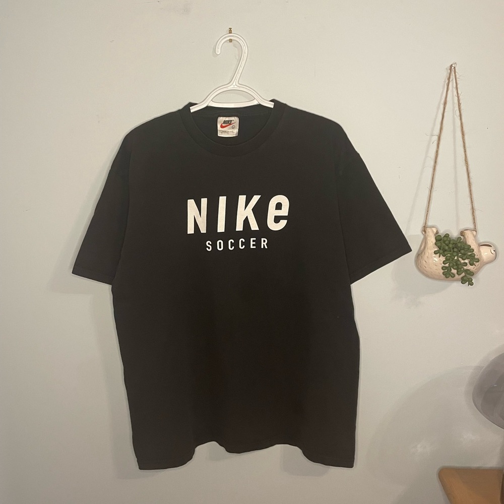 Vintage nike soccer black T-shirt